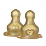 BIBS Набор из 2-х латексных сосок для бутылочки быстрый поток