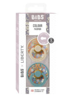 BIBS Набор из 2-х пустышек Liberty Colour June Blossom/Vanilla Hush Mix 6-18 месяцев — изображение 3