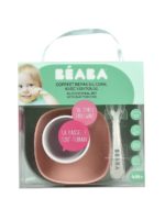 Beaba Набор посуды (2 тарелки на присоске, стакан, ложка) Eucalyptus — изображение 12