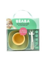 Beaba Набор посуды (2 тарелки на присоске, стакан, ложка) Yellow — изображение 7