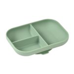 Beaba Тарелка секционная на присоске Sage Green