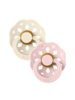 BIBS Набор из 2-х пустышек Boheme Latex Ivory/Blossom 0-6 месяцев