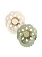 BIBS Набор из 2-х пустышек Boheme Latex Ivory/Sage 6-18 месяцев