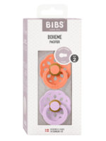 BIBS Набор из 2-х пустышек Boheme Latex Papaya/Violet Sky 6-18 месяцев — изображение 3