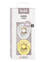 BIBS Набор из 2-х пустышек Boheme Latex White/Sunshine 0-6 месяцев — изображение 3