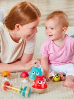 Hape Игрушка-неваляшка Совенок голубой — изображение 2