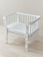 Happy Baby Трикотажная простыня на резинке White 100×70см — изображение 2