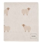 Loomknits Плед вязаный Animal Sheeps кремовый 120×80см