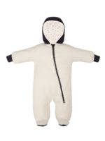 Mansita Демисезонный комбинезон Teddy с закрытыми ножками графит-белый
