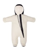 Mansita Демисезонный комбинезон Teddy с закрытыми ножками графит-белый — изображение 3