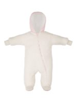 Mansita Демисезонный комбинезон Teddy с закрытыми ножками розово-белый