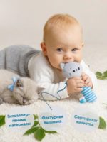 Мякиши Игрушка-пищалка Котёнок Кекс — изображение 2