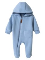 Toucan For Kids Комбинезон из футера с закрытыми ножками голубой