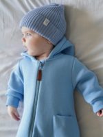 Toucan For Kids Комбинезон из футера с закрытыми ножками голубой — изображение 5
