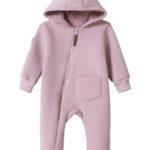 ToucanKids Комбинезон из футера с закрытыми ножками пудра