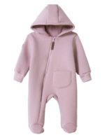ToucanKids Комбинезон из футера с закрытыми ножками пудра