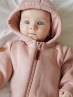 ToucanKids Комбинезон из футера с закрытыми ножками пудра — изображение 7