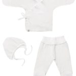 ToucanKids Комплект из муслина (распашонка, ползунки, чепчик) экрю
