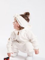Toucan For Kids Утепленный комбинезон из футера экрю — изображение 5