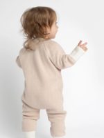 ToucanKids Комбинезон вязаный Ёлочка экрю/бронза — изображение 4