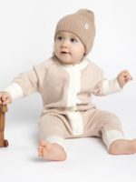 ToucanKids Комбинезон вязаный Ёлочка экрю/бронза — изображение 3