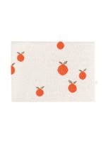 ToucanKids Плед вязаный Simple апельсин экрю 90х90см