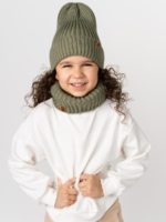 ToucanKids Шапочка вязаная Woolly светлый хаки — изображение 2