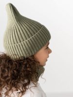 ToucanKids Шапочка вязаная Woolly светлый хаки — изображение 3
