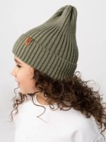 ToucanKids Шапочка вязаная Woolly светлый хаки — изображение 4