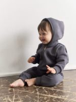 ToucanKids Утепленный комбинезон из футера графит — изображение 5