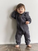 ToucanKids Утепленный комбинезон из футера графит — изображение 7