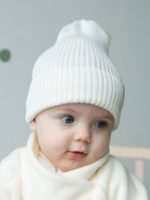 ToucanKids Вязаная шапка Simple экрю — изображение 4