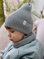 ToucanKids Вязаная шапка Simple светлый ментол