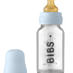 BIBS Стеклянная бутылочка в наборе 110мл Complete Set Baby Blue