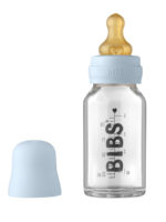 BIBS Стеклянная бутылочка в наборе 110мл Complete Set Baby Blue