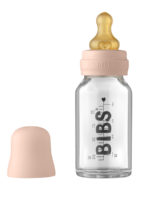 BIBS Стеклянная бутылочка в наборе 110мл Complete Set Blush