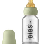 BIBS Стеклянная бутылочка в наборе 110мл Complete Set Sage