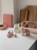 BIBS Стеклянная бутылочка в наборе 110мл Complete Set Blush — изображение 5