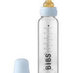 BIBS Стеклянная бутылочка в наборе 225мл Complete Set Baby Blue