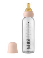 BIBS Стеклянная бутылочка в наборе 225мл Complete Set Blush