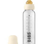 BIBS Стеклянная бутылочка в наборе 225мл Complete Set Ivory