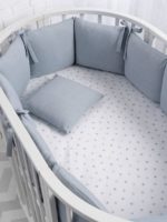 Perina Бортики для кроватки Soft Cotton голубой 360см — изображение 4