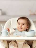 Happy Baby Силиконовый поильник с трубочкой Light Blue 120мл — изображение 4