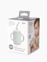 Happy Baby Силиконовый поильник с трубочкой Light Blue 120мл — изображение 13