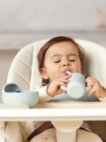 Happy Baby Силиконовый поильник с трубочкой Light Blue 120мл — изображение 5