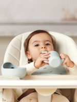 Happy Baby Силиконовый поильник с трубочкой Light Blue 120мл — изображение 6