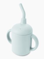 Happy Baby Силиконовый поильник с трубочкой Light Blue 120мл — изображение 10