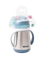 Beaba Поильник-термоc с трубочкой Tasse Paille Inox Blue 250мл — изображение 6