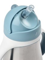 Beaba Поильник-термоc с трубочкой Tasse Paille Inox Blue 250мл — изображение 5