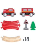 Hape Деревянная железная дорога Классический набор 19 элементов — изображение 4